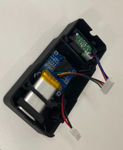 Cable harness connected to the screen pins and sensor