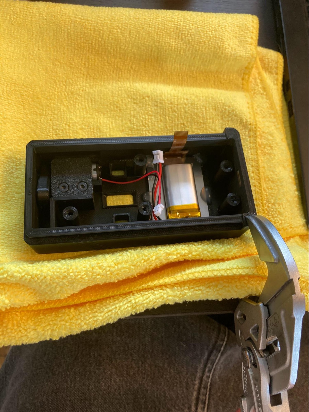 Protecting the housing while pressing magnets