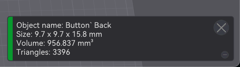 Back button side view