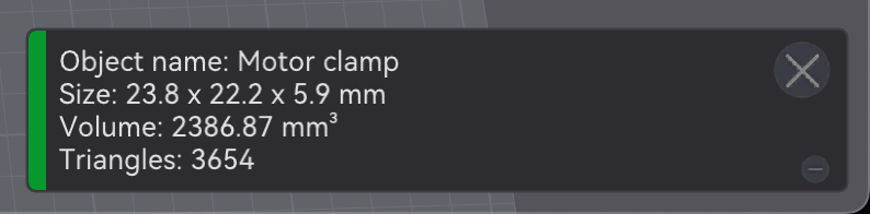 Motor clamp side view