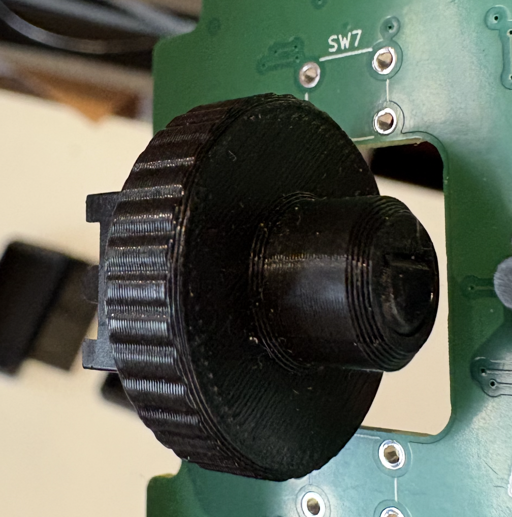 Encoder wheel installed