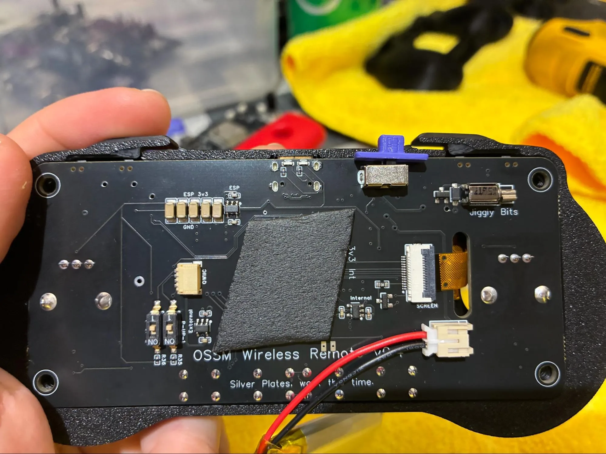 Screen ribbon tucked into the RADR housing